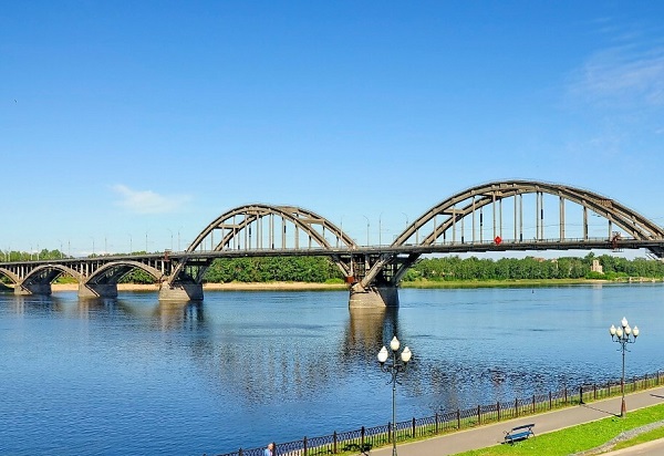 Калязинский мост через волгу